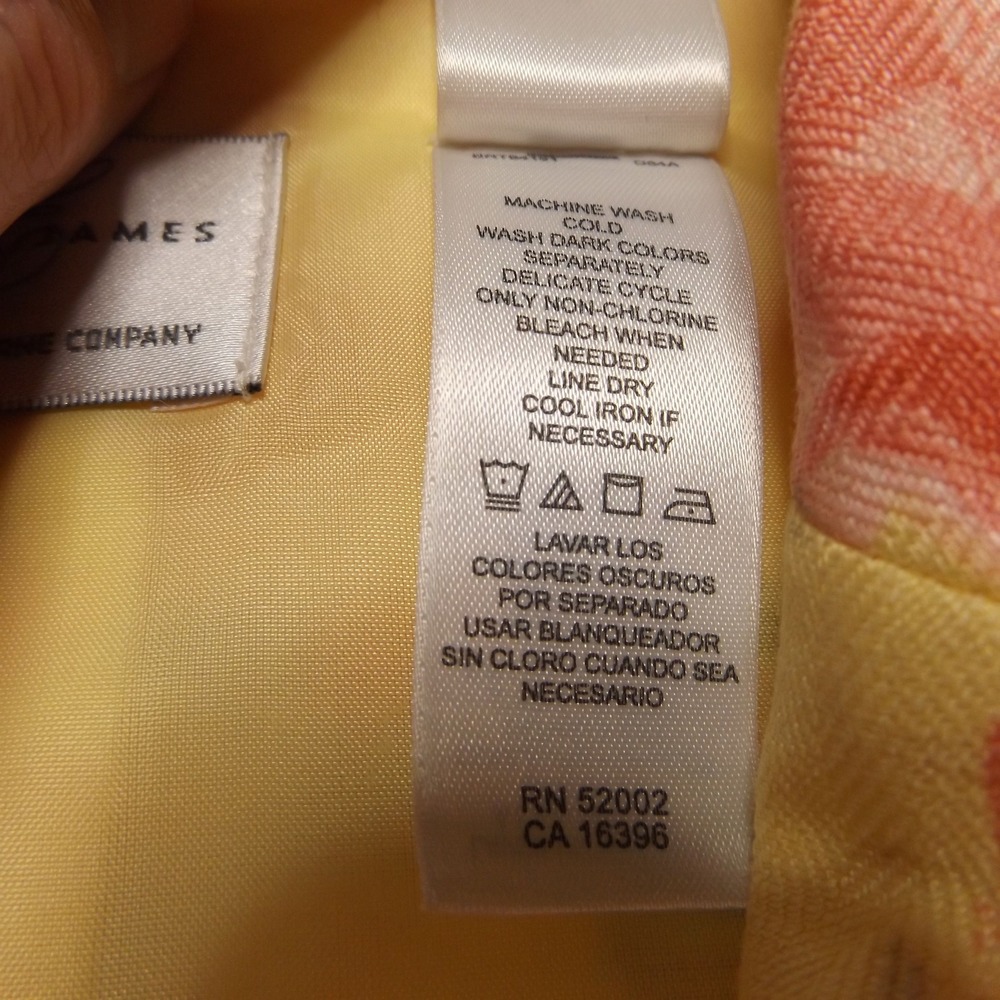 Emma James Liz Claiborne Floral Blazer and Beaded Tank Top Set Yellow Peach 8 - Picture 8 of 15